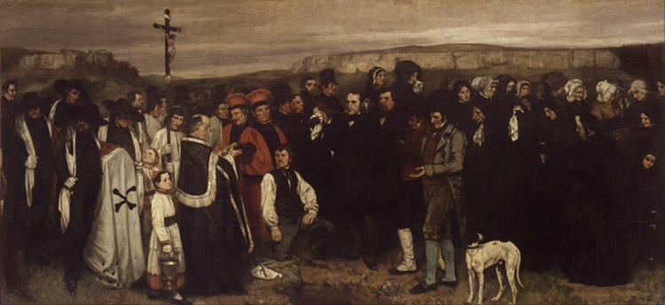 Gustave Courbet Burial at Ornans (mk09) Sweden oil painting art